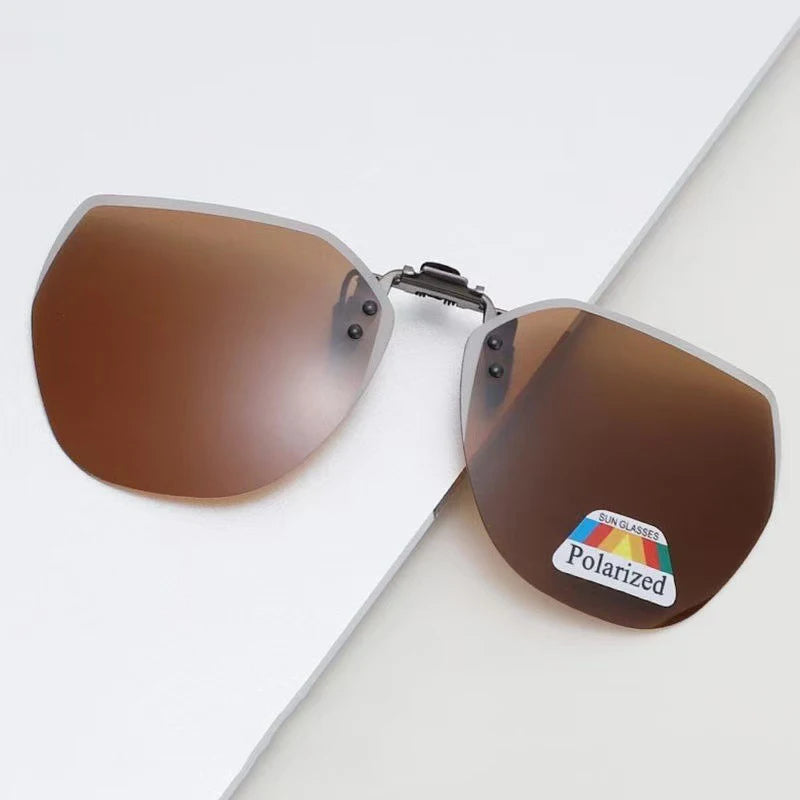 Polarized Clip On Sunglasses Men Women Photochromic Car Driver Goggles Night Vision Glasses Anti Glare Vintage Square Glasses