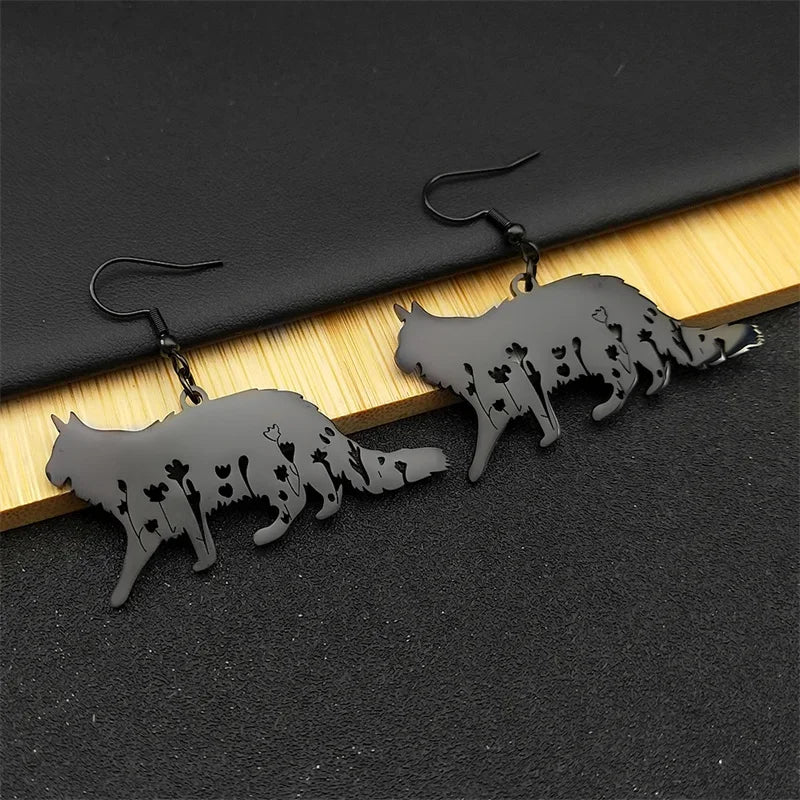 Cute Cat Ragdoll Kitty Pendant Necklace for Women Men Stainless Steel Silver Color Chain Pet Lover Gift Jewelry colar N3213S01