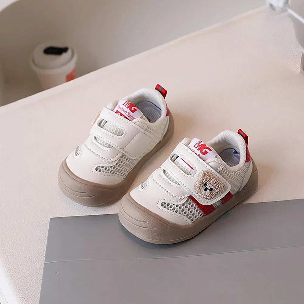 Summer Sneakers For Children Mesh Fabric Breathable Kid's Sneakers Ergonomics Soft-soled Baby Boy's Girl's Toddler Shoes