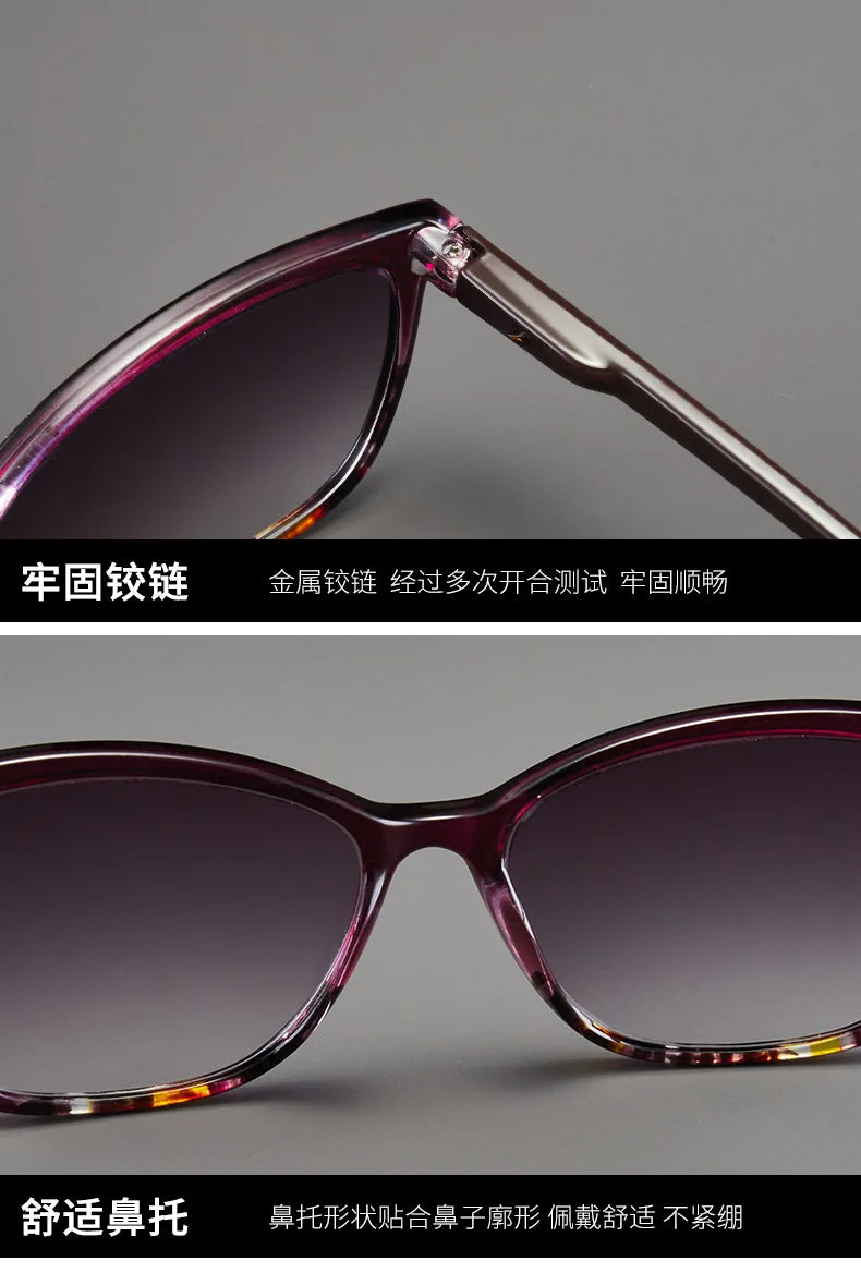 Oversized Reading Sunglasses For Women Men New Fashion Elegant Presbyopia Farsighted Eyeglasses With +1.0 1.5 2.0 2.5 3.0 4