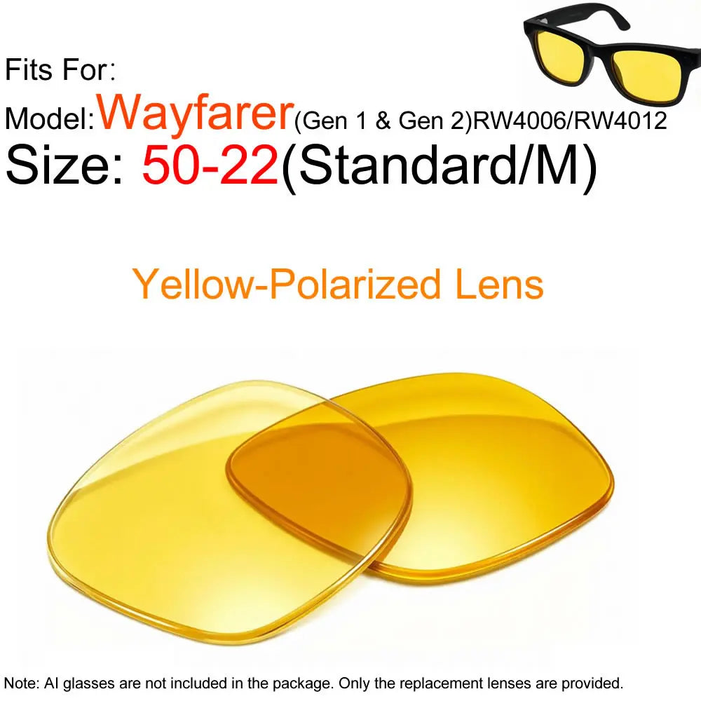 Photochromic for Ray Ban Meta Lens Replacement Transitions RW4006/4008/RW4012 Wayfarer Polarized Replacement Lenses Accessories