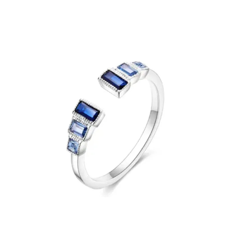 Hot Selling 925 Silver,Square,Bow,Flower,Playing Card Ring,Size 6 7 8 9,Suitable for European Women's Charm Luxury Jewelry Gifts