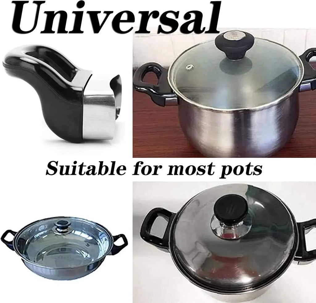 1/2Pcs 2 Hole Replacement Pot Handle Pressure Pan Handles Ear Metal Pot Handle Saucepan Short Side Handle for Kitchen Cooker