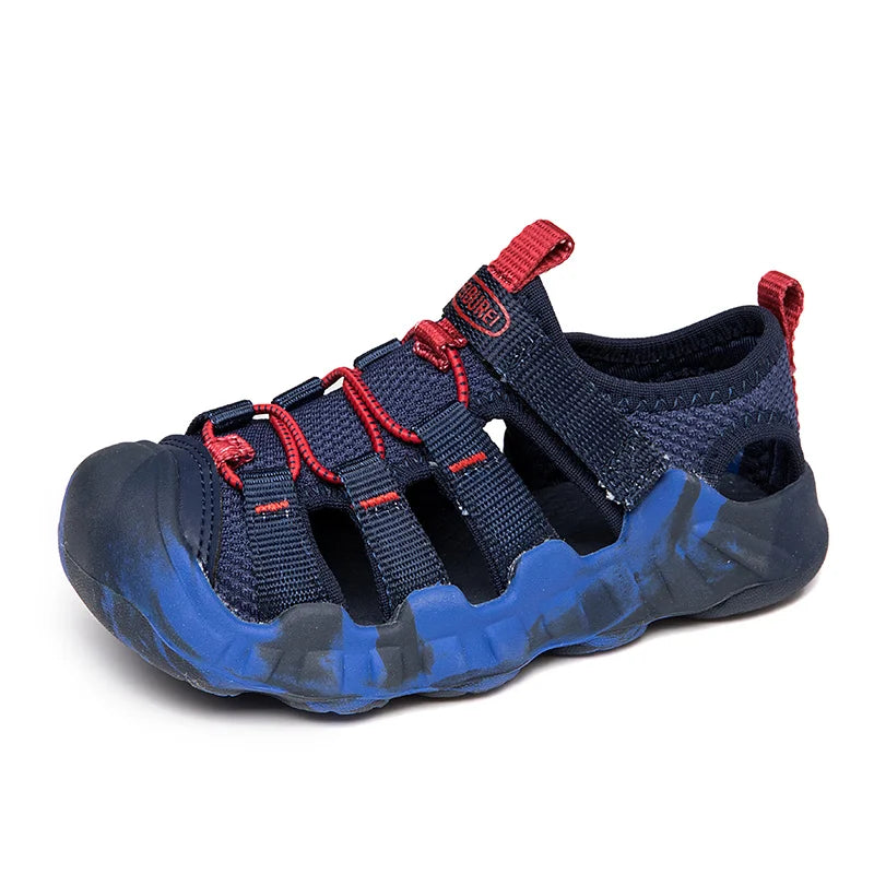 Trend Sandals Non Slip Comfortable Hiking Sneakers Children's Hollow Outdoor Beach Shoes Summer New Mesh Breathable Fashion