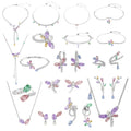 2026 New High Quality Dragonfly Necklace Earrings Crystal Jewelry Set Women Wear Rings Bracelets Enchanting Jewelry