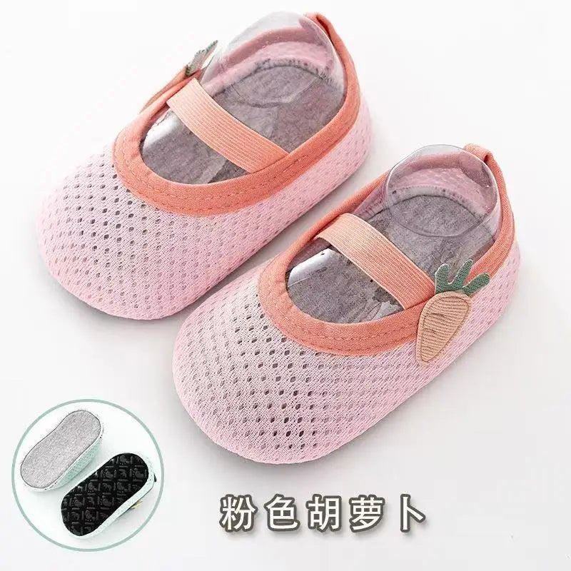 B-5 1-3 year old summer thin mesh breathable anti slip baby walking shoes