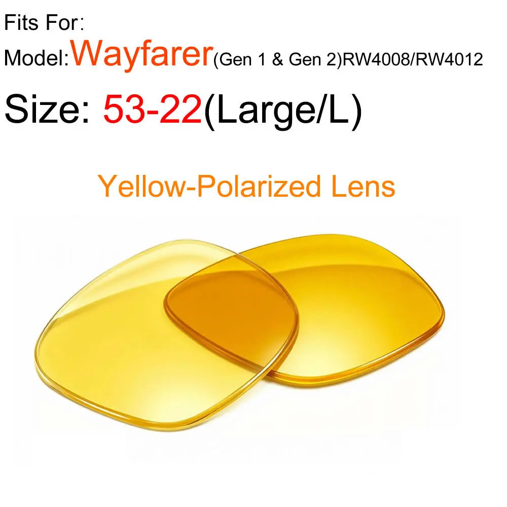 Photochromic &Polarized Replacement Sunglasses Lenses for Ray-Ban Meta Wayfarer RW4006 RW4008 4012 Gen1/2 AR Glasses Accessories