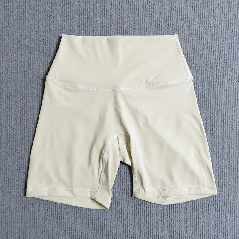 Yoga Shorts Solid Color Soft Women Sport Shorts Compression Support Sweat  Comprehensive Training Jog Cycling Internal Pocket